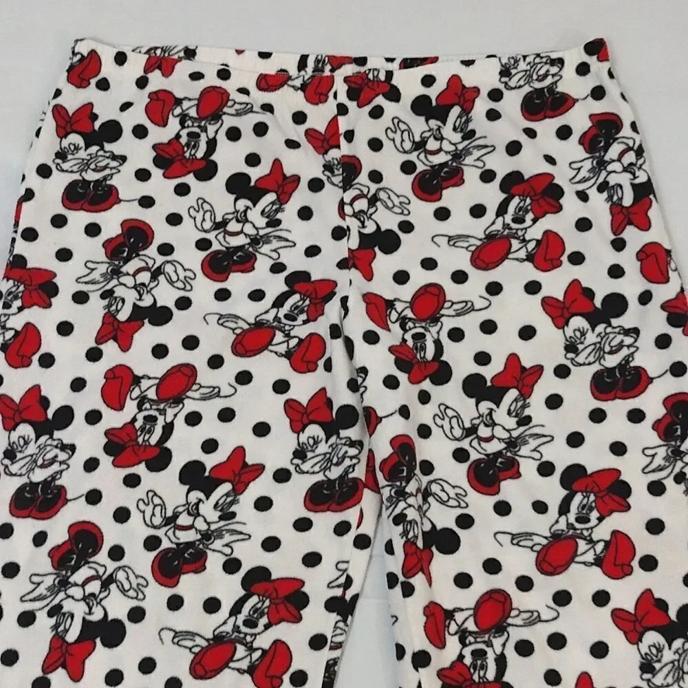 Disney Y2K Minnie Mouse Polka Dots Fleece Long Sleeve PJ Pant‎ Set Plus 2X - Picture 16 of 16